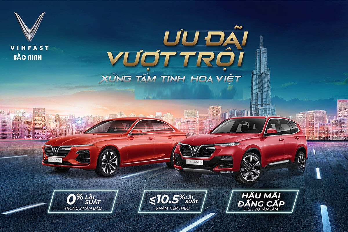 MUA TRẢ GÓP Ô TÔ VINFAST TẠI BẮC NINH